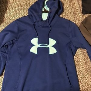 Blue women's under armour sweatshirt