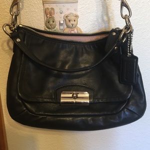 Coach Kristin Leather Hobo Crossbody Bag