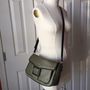Kate Spade olive leather crossbody bag