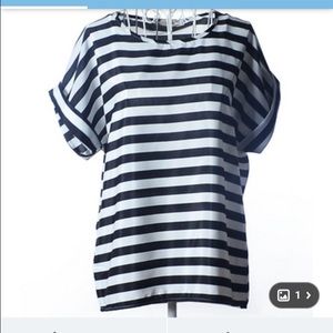 Stripped chiffon shirt