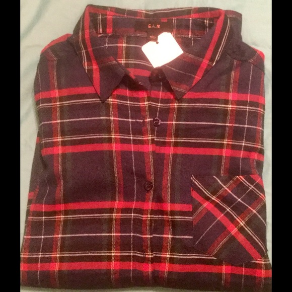 Plaid Button down