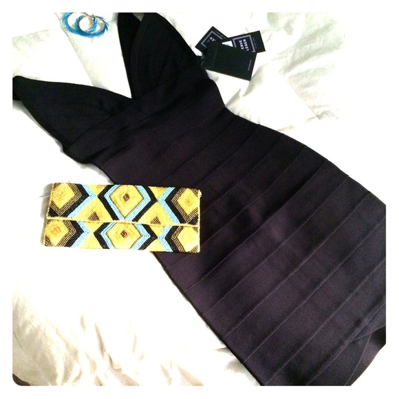 Herve Leger black dress