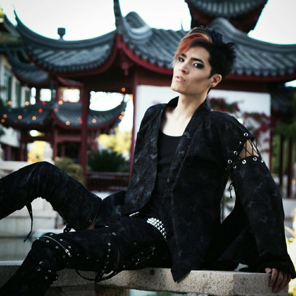 Strappy Visual Kei Japan Goth Pants Detatchable XS - Picture 2 of 4