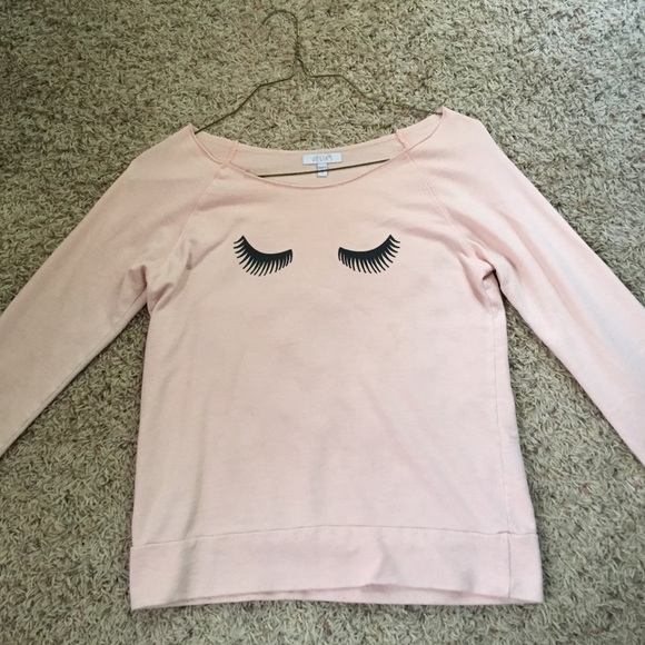 Super cute eyelashes sweater