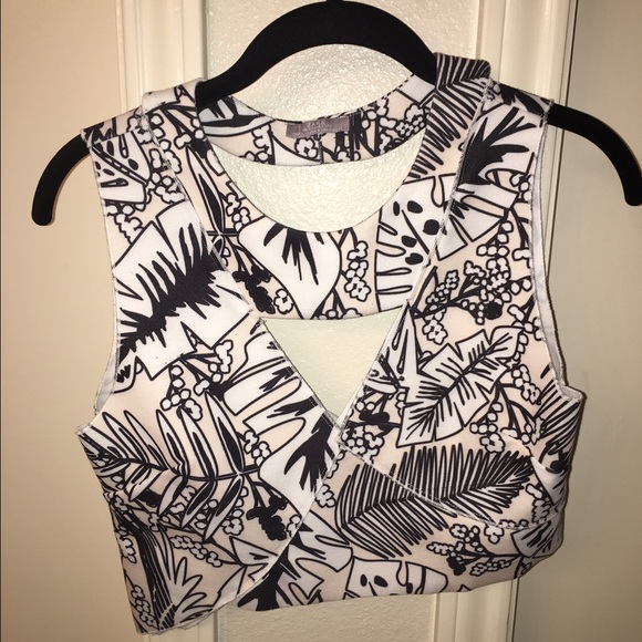 Zara cut out crop top
