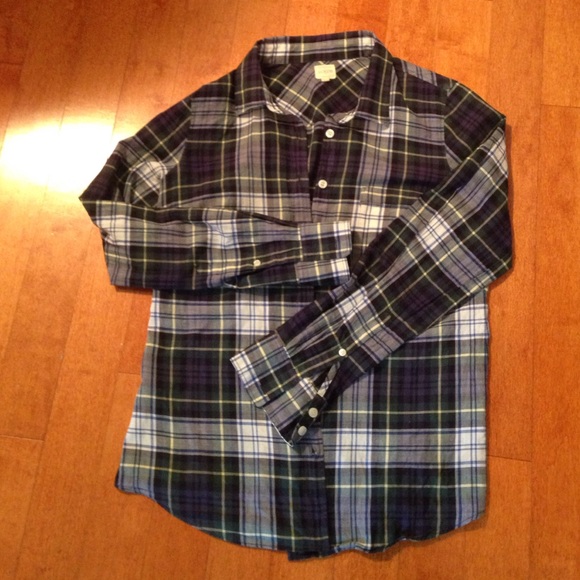 J.Crew Factory Plaid Button Down