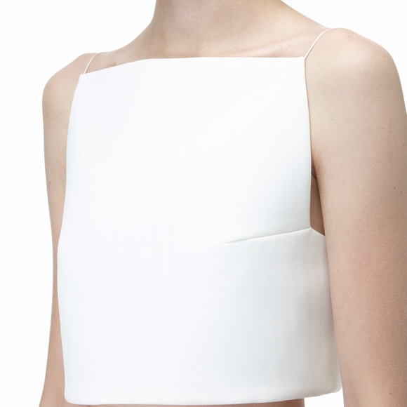 AQAQ Crop Top w/Shoestring Straps