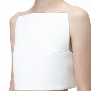 AQAQ Crop Top w/Shoestring Straps