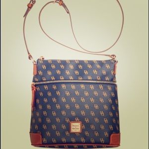 Dooney and Bourke blue leather cross body, NWT