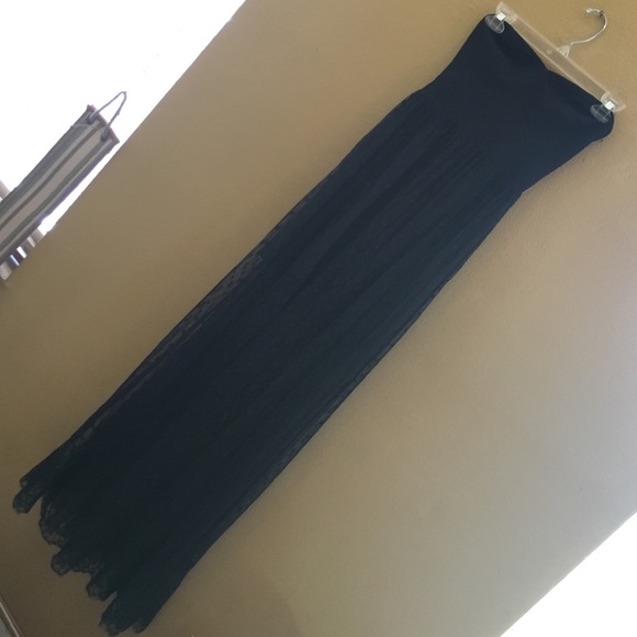 Guess mesh/lace maxi dress