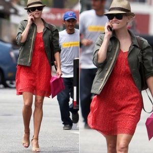 Eliot by Madewell Floral Silk Overlay Dress