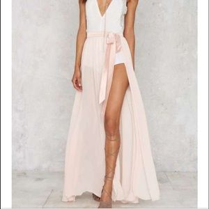 Nasty Gal sheer maxi skirt