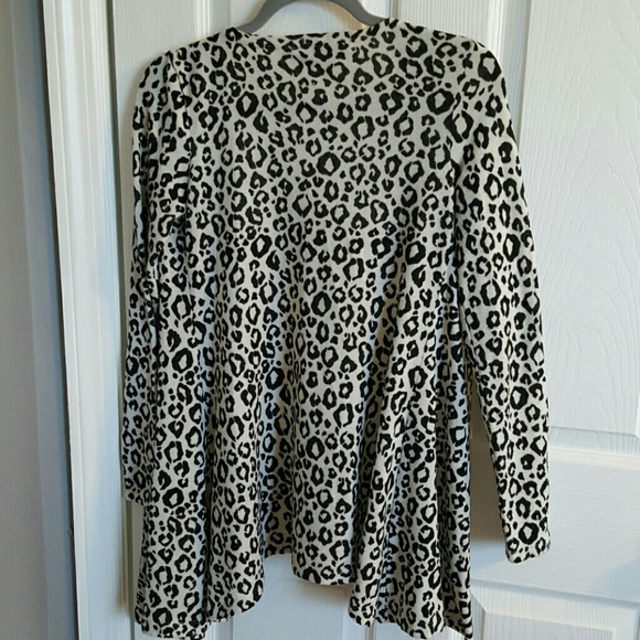Criss Cross Leopard Cardigan - Picture 2 of 5