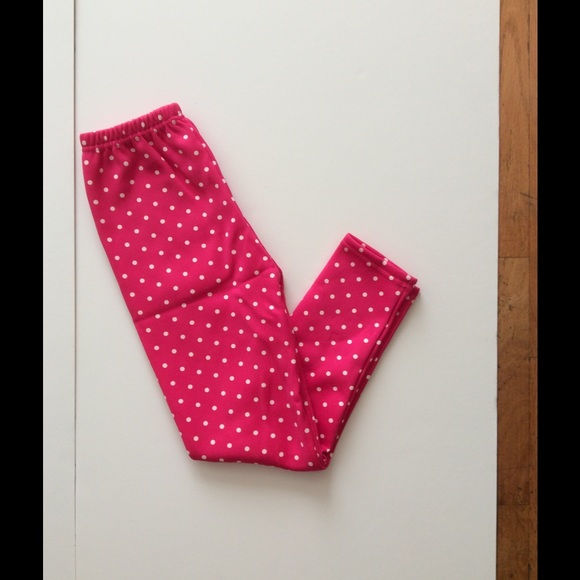 3pack Cute girl's winter fleece leggings 6-7Y