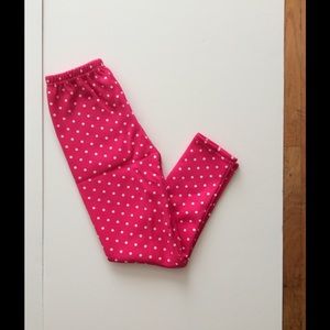 3pack Cute girl's winter fleece leggings 6-7Y