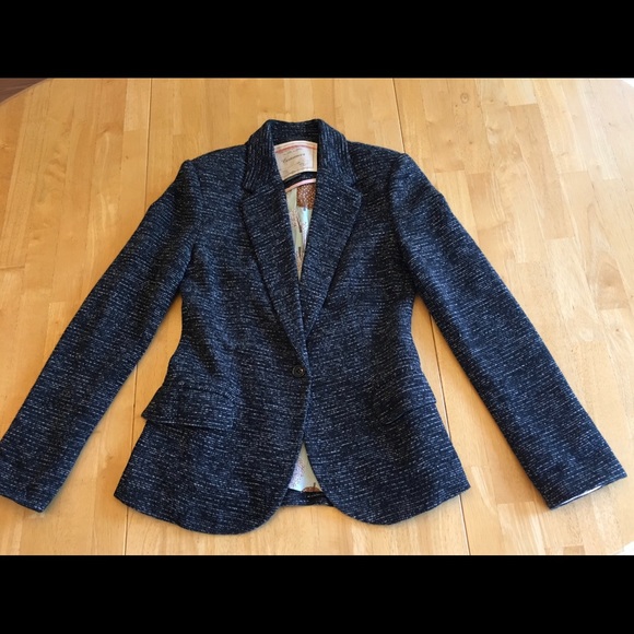 πEUC Cartonnier Dashes Knit Blazer Anthropologie - Picture 3 of 4