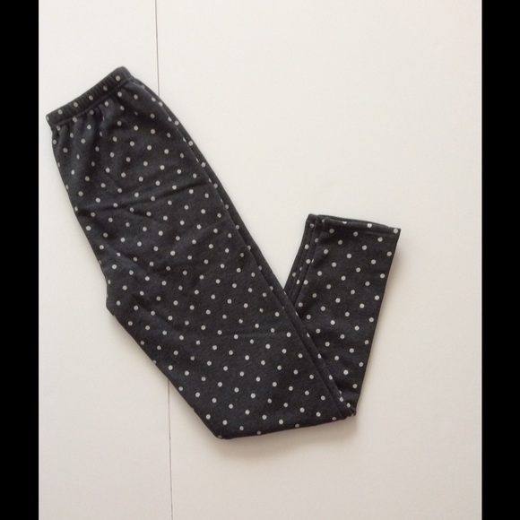 2 pack  girl's winter fleece leggings 6-7Y