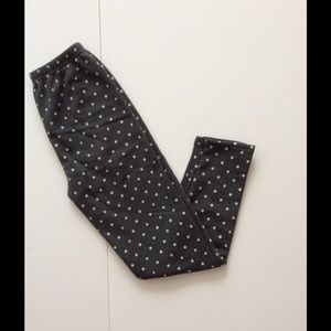 2 pack  girl's winter fleece leggings 6-7Y