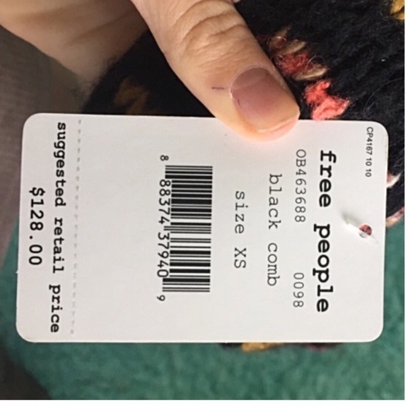 Free People Through the Storm sweater, NWT - Picture 2 of 2