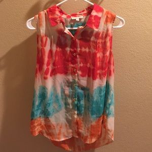 Cute Tye Dye sleeveless Top