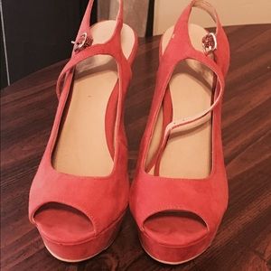 Pink Suede XXI High Heels