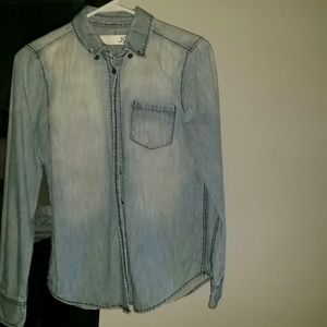 Denim button down shirt