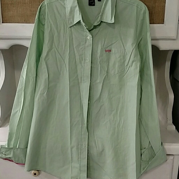 Cruel girl striped button down shirt