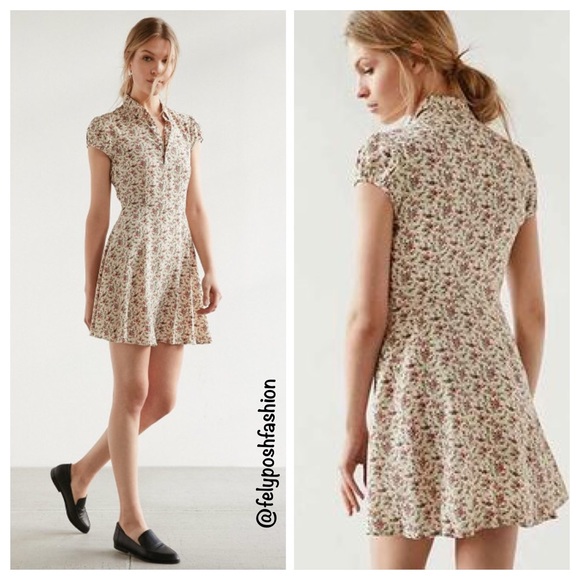 Urban Outfitters Rosebud Fit + Flare Shirt Dress - Picture 3 of 3