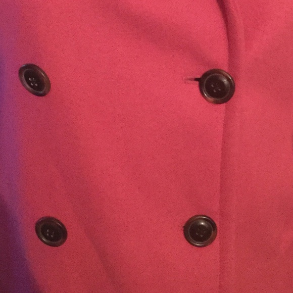 J.Crew Tall Fit Pink wool winter Pea coat SOLD - Picture 4 of 4