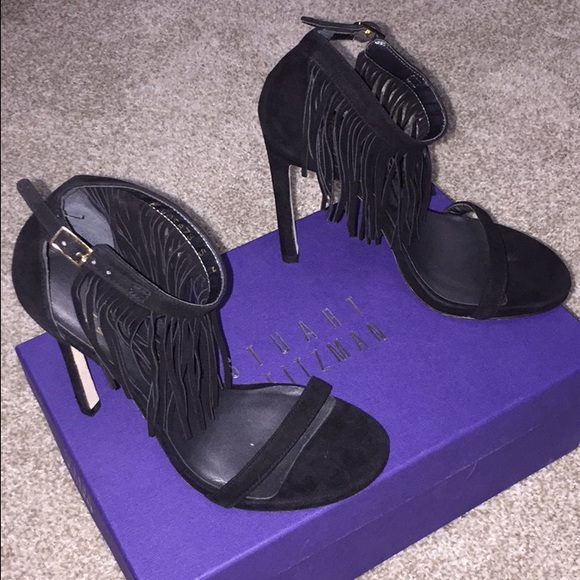 Stuart weitzman black sandal size 35 brand new