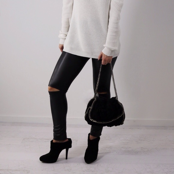 City Slit Knee Leggings *Last 1! - Picture 2 of 4