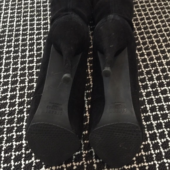 ❌ SOLD ❌Stuart Weitzman Suede Heel Boots - Picture 5 of 6
