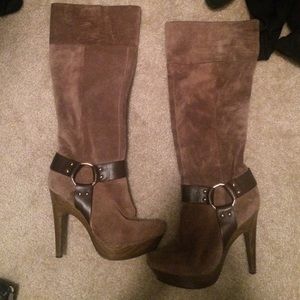 Jessica Simpson suede over the knee boots