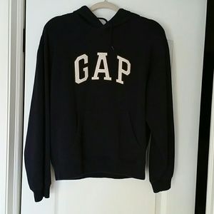 Navy blue hooded sweatshirt