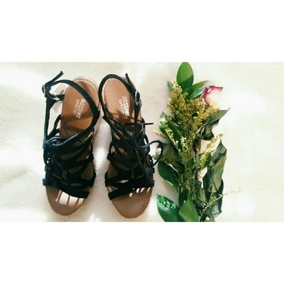 TARGET BLACK STRAPPY WEDGES