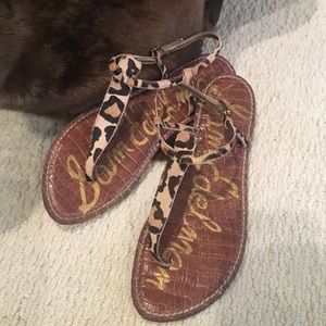 Sam Edelman leopard sandals