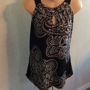 White House black market knit large blouse