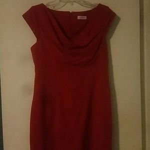 Red Calvin Klein dress