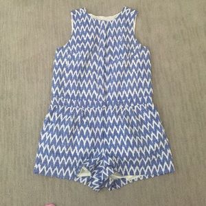 J. Crew Chevron Print Romper