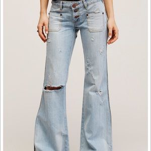 Free People Florence Low Rise Flare Jeans