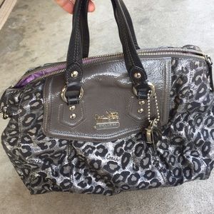 Leopard Print Coach Satchel