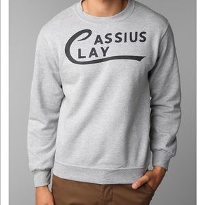Cassius Clay crewneck sweatshirt. Muhammad Ali