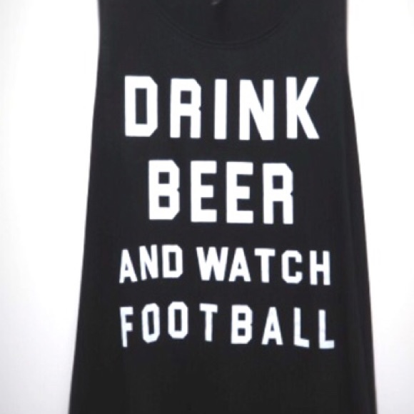 • Drink Beer Watch Football Tank • - Picture 2 of 2