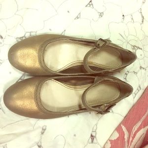 Simply Vera Wang Leather Ballet Flat Mary Janes