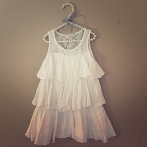 Luna Luna Copenhagen White Ruffle Dress Girls 4t