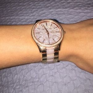 Rose gold Michael Kors watch
