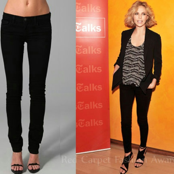 Re-posh j brand pencil leg black denim