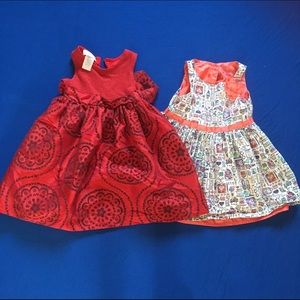 Two cute toddler dresses