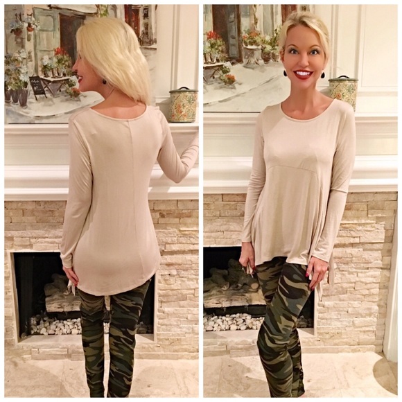 Must have taupe shark bite tunic! Reordered! - Picture 3 of 3