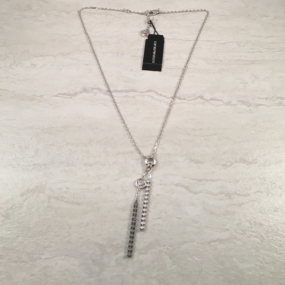 emporio armani silver necklace